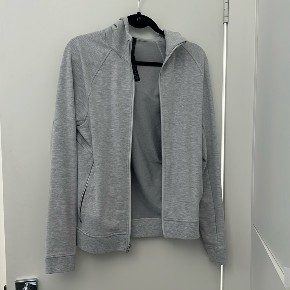 Lululemon small zip up gray scuba hoodie
